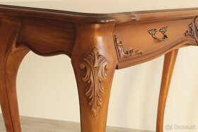 Drevený rustikálny písací stôl - 4