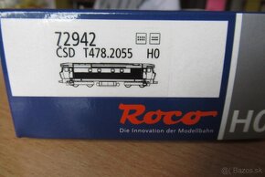 H0 - 72942 - Roco Barča ČSD T478 - 4