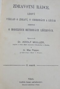 Zdravotní rádce I.-II., vydané v roku 1902 - 4