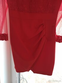 Červené spoločenské šaty - 4
