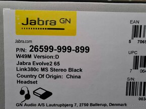 Predam - Jabra Evolve2 65 - uplne nove, nepouzite - 4