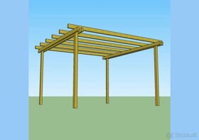 Pergola altanok zahradny domcek pristresok z dreva - 4