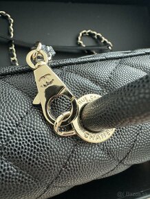 Chanel čierna kožená kabelka 1:1 - 4