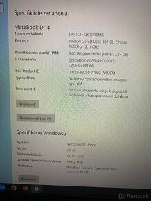 Nový Huawei MateBook D14 - 4