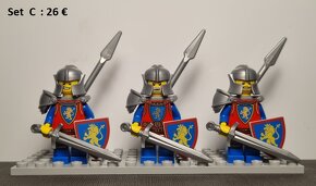 LEGO LIONS KNIGHT minifigúrky, vojsko, kone - 4