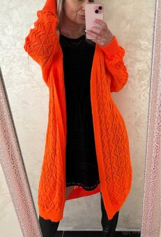 Damsky Cardigan neo orange - 4