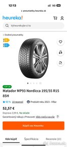 Matador MP93 Nordicca 195/55 R15 85H - 4