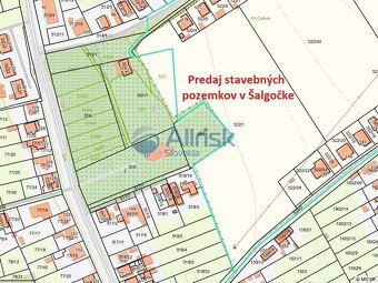 Predpredaj stavebných pozemkov v obci Šalgočka. Pozemok čísl - 4