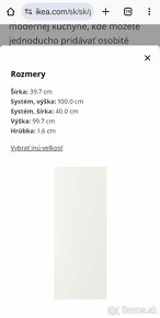 Ikea VEDDINGE
Dvere, biela, 40x100 cm - 4