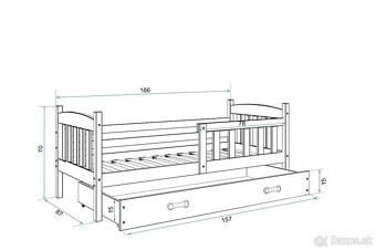 Posteľ s matracom 160x80 - 4