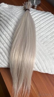 Ruské blond Vlasy na predlzenie 45-48 cm 60 g - 4