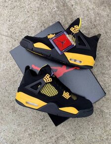 Nike Air Jordan 4 Retro Black Yellow 40 41 42 43 44 45 - 4