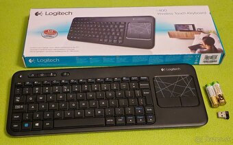 Bezdrôtová klávesnica Logitech K400r s touchpadom - 4