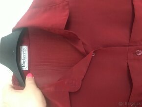 BURBERRY originál burgundy damska bluzka 40 - 4