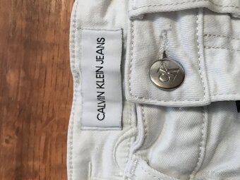 CALVIN KLEIN originál white damske rifle S - 4