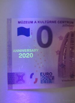 0€ / 0 euro suvenírová bankovka SK - Anniversary 2020 - 4