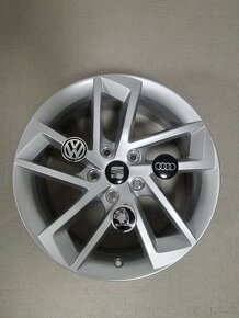 Alu disky R17 5x112 Et49 7J Seat Škoda Audi Volkswagen - 4