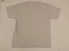 Pánske sivé tričko s potlačou XL - 4