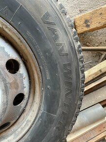 Predám 4x disky + zimné pneu Dayton VAN Winter 215/75 R16C - 4