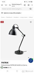 Nová čierna stolová lampa Jysk - 4