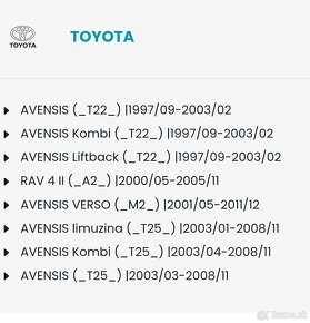 Katalizator Toyota RAV4 Avensis t22 aj t25 benzín 2.0 - 4