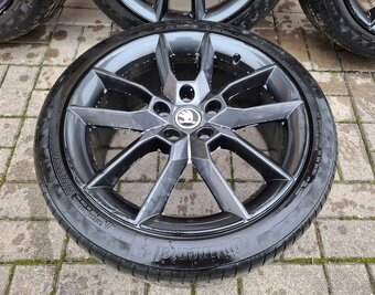 Alu disky 5x112 R18 ŠKODA GEMINI + 225/40 R18 letné - 4