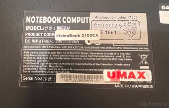 Umax VisionBook - Celeron - 512MB RAM - 40GB HDD - 4