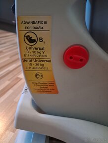 Predám luxusnú autosedačku Britax Römer Advansafix III - 4