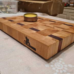 Doska na krájanie - mäsiarsky blok - End grain cutting board - 4