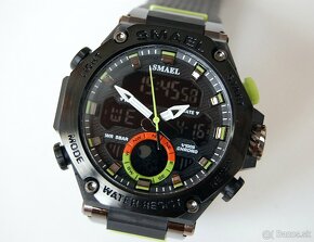 SMAEL 8069 Grey Dual-Time pánske vodotesné športové hodinky - 4