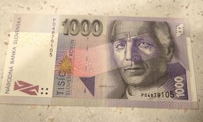 Bankovka 1000Sk ,1999, séria "P" , bankovka TOP stav - 100% - 4