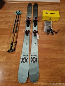 Novy skialp set Volkl Rise 84 teal + viazanie + pasy - 4