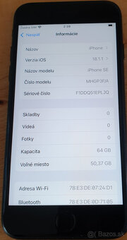 iPhone SE 2020 64 GB čierny veľmi pekný stav - 4