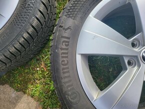 Škoda originál disky TRITON 5x112 + zimné gumy 215/55R17 HXL - 4