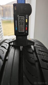 Letné pneumatiky 185/60 R14 + plechové disky - 4