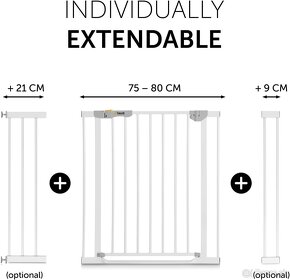 Predĺženie "9 cm" na detskú bezpečnostnú zábranu "Hauck" - 4
