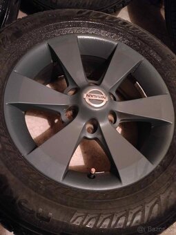 5ks alu disky orig. Nissan 6x139,7 r17 letné 6mm 235/65 r17 - 4