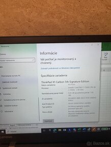 Predam Lenovo Thinkpad X1carbon 5th generácia - 4