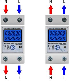 Digitálny 1-fázový elektromer na DIN lištu - 4