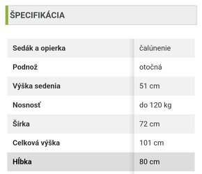 Kreslo otocne polohovacie sede/sive - 4