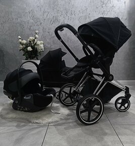 TROJKOMBINÁCIA CYBEX PRIAM DEEP BLACK CHROME - 4