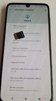 Motorola one zoom 4GB/128GB na diely. - 4