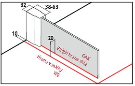 Sprchová zástena KERMI Cada XS (CK TWF) Walk-in WALL - 4