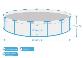 Marimex Florida ratan 3,66x1,22 m - 4