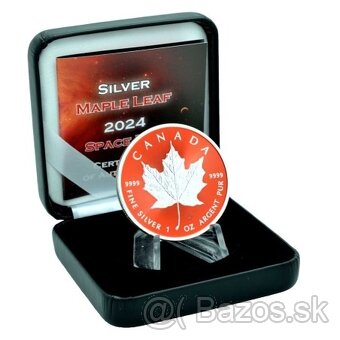 Investicne striebro mince minca Maple Leaf - 4