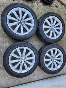 Alu disky wv 5x112 r17 zimná sada - 4