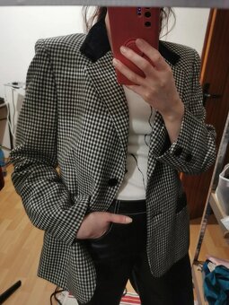 Vlnené sako vintage S M wool blazer - 4