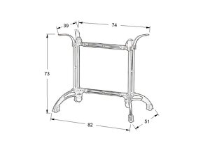 Liatinove stolové podnoze - 4