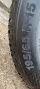 5x100 R15 195/65 R15 zimné pneumatiky - 4