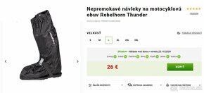 Nepremokavé návleky na motocyklovú obuv Rebelhorn (L) - 4